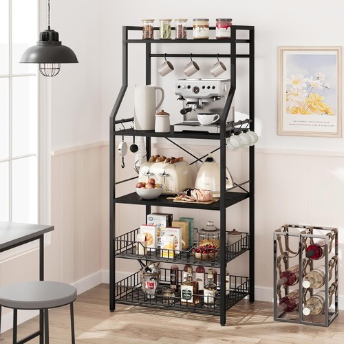 Kitchen storage rack rustic - rack,